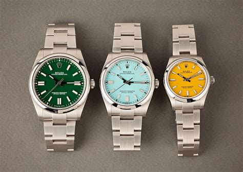 rolex dial colors